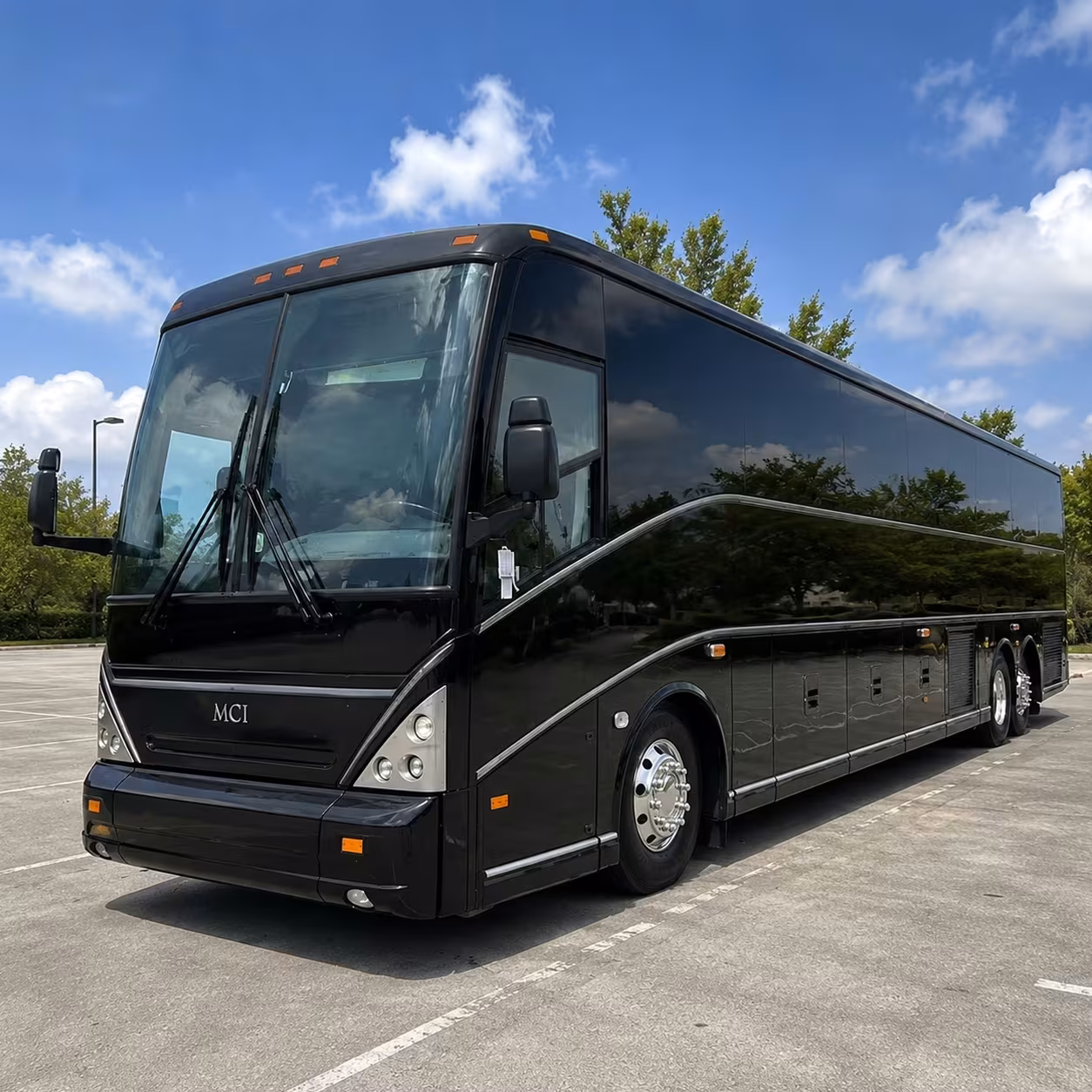 baytown 56 passenger charter bus rental