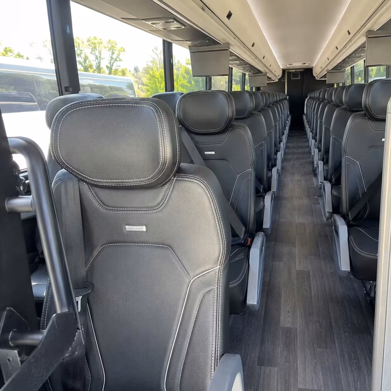 baytown charter bus interior