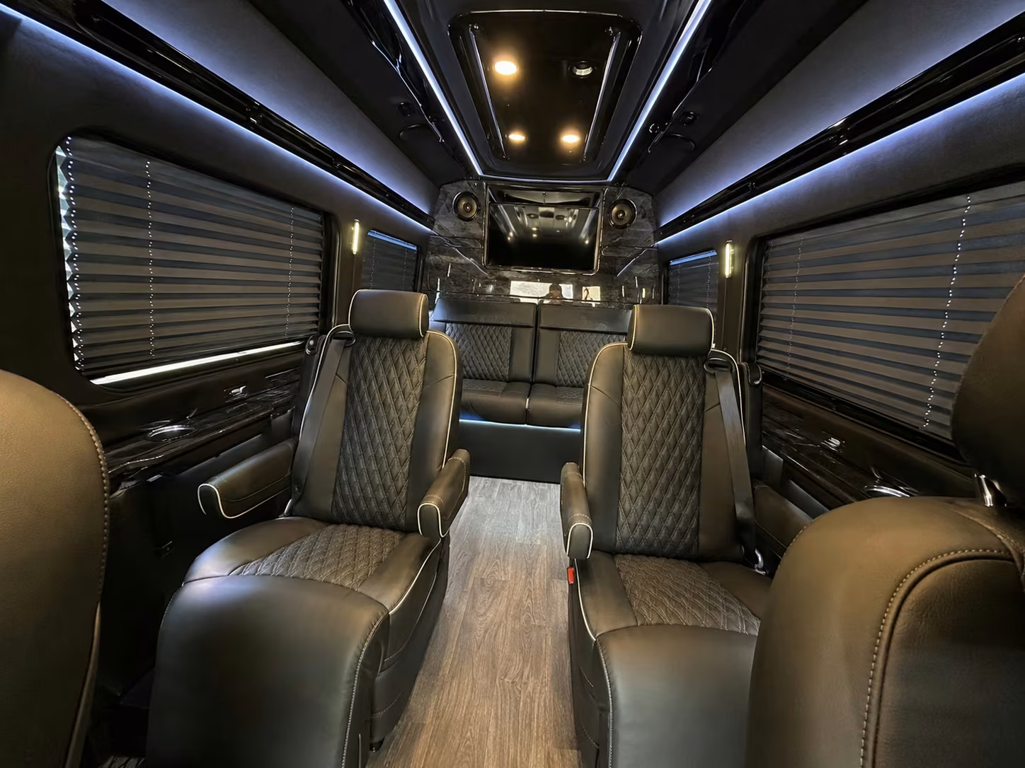 sprinter van with driver inside
